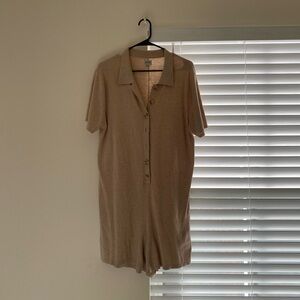 Rhythm beige knit romper women’s size M